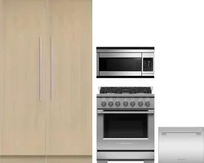 5 Piece Package Includes Refrigerator, Freezer, Range, Microwave And Dishwasher